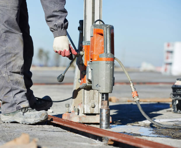 Concrete scanning and coring