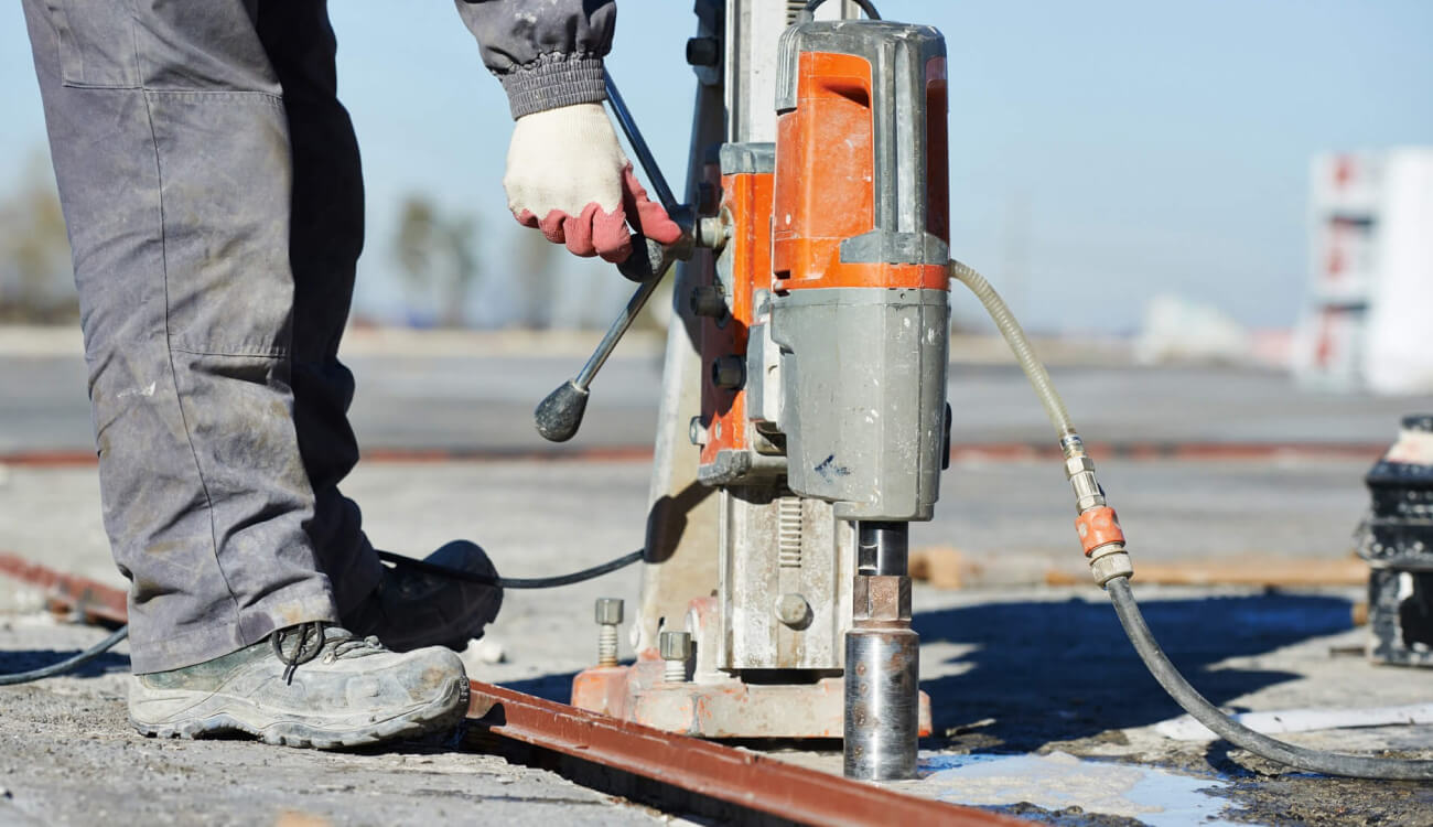 In-floor heating lines location